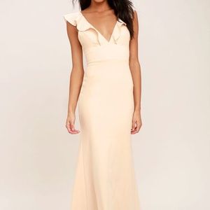 Perfect Opportunity Pale Blush Maxi Dress